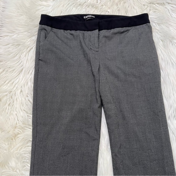 Express Columnist Pant Black White Dots 8R - Picture 3 of 11